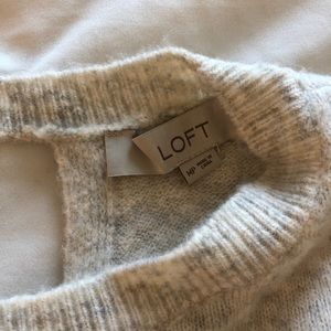 Oatmeal open back sweater